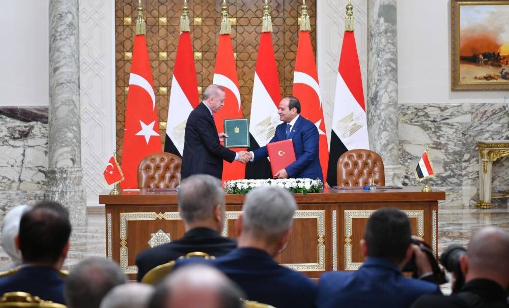 Встреча президентов Египта и Турции