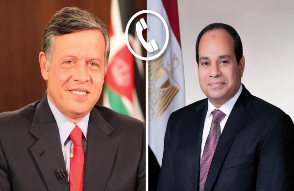 Sisi and King Abdullah Discuss Gaza Ceasefire