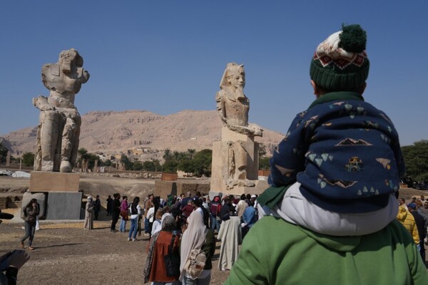 Egypt Reveals Restored Colossal Statues of Pharaoh Amenhotep III